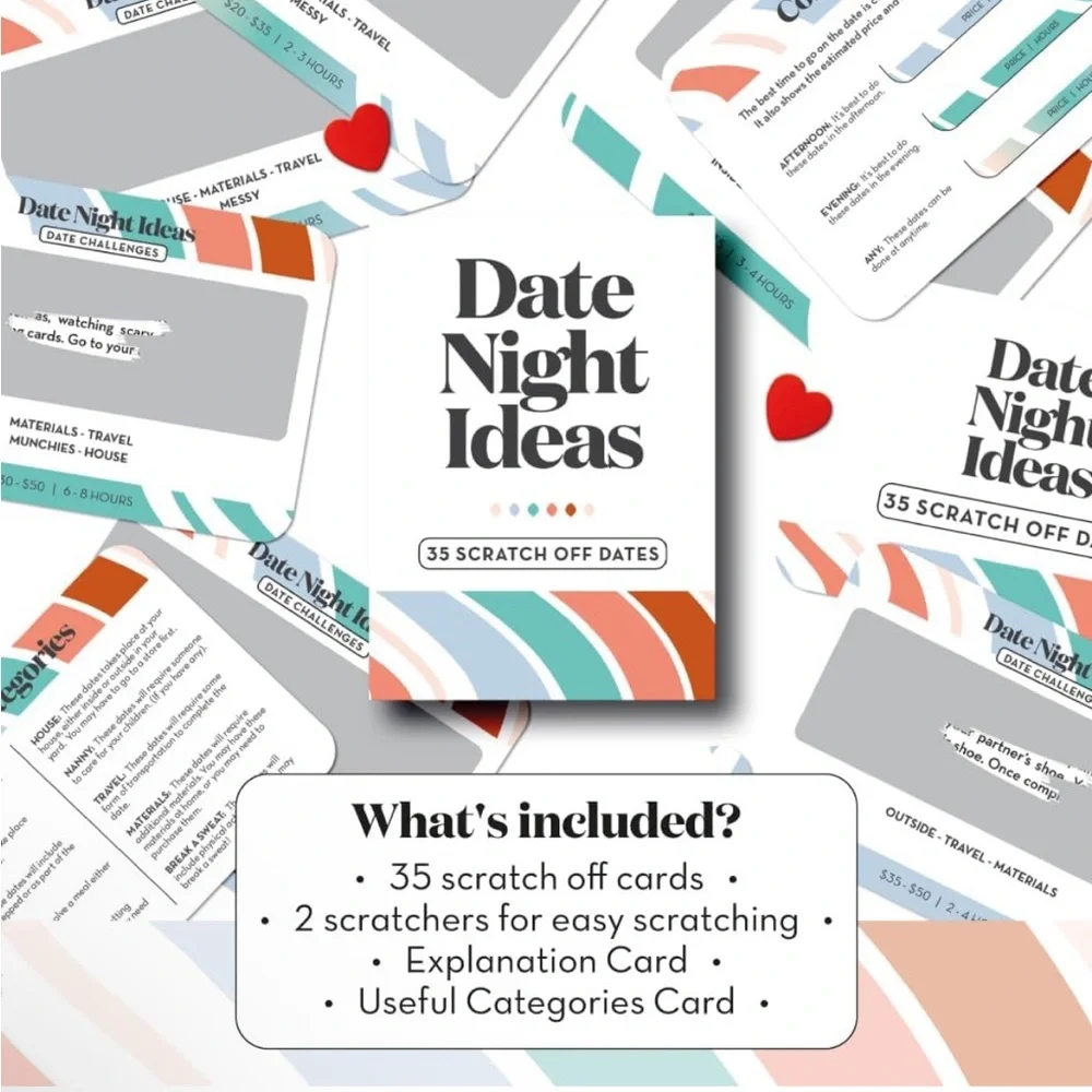 Date Night Ideas Scratch Off Cards - Picture 4 of 6